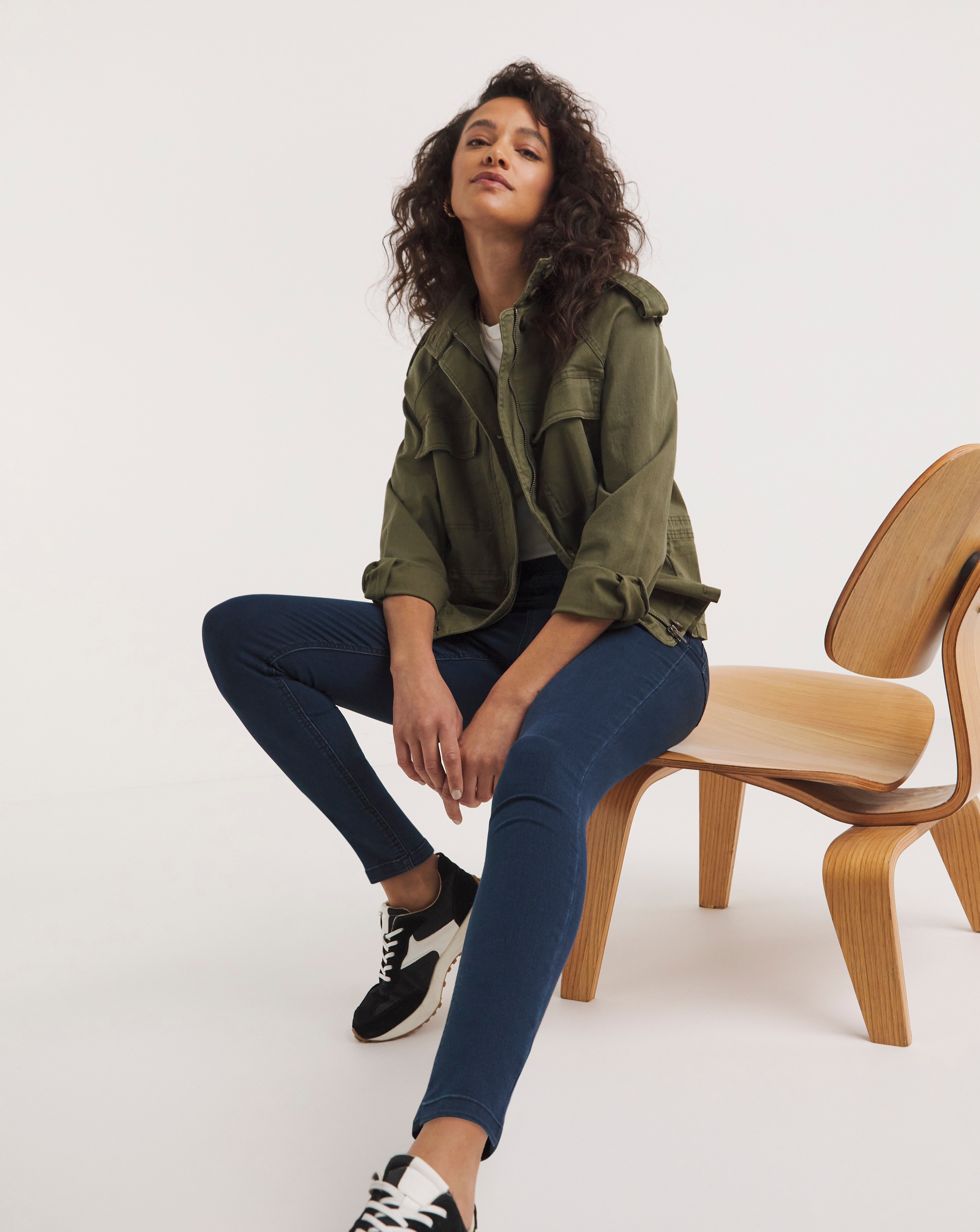 Amber Indigo Pull On Skinny Jeggings