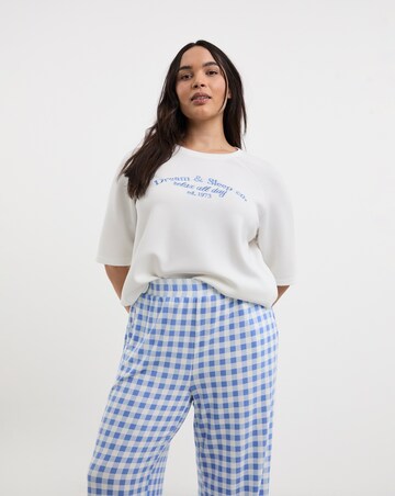 Pretty Secrets Raglan Sleeve Gingham Lounge Set