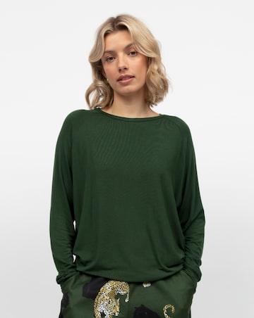 Cyber Jammie Slouch Olive Pyjama Top