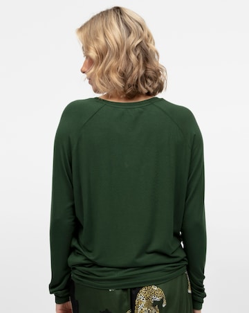 Cyber Jammie Slouch Olive Pyjama Top