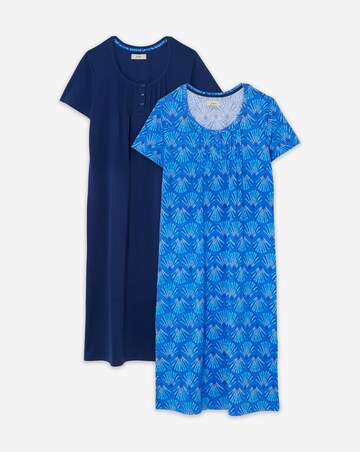 Julipa (2 Pack) Value Blue Shell Midi Nighties