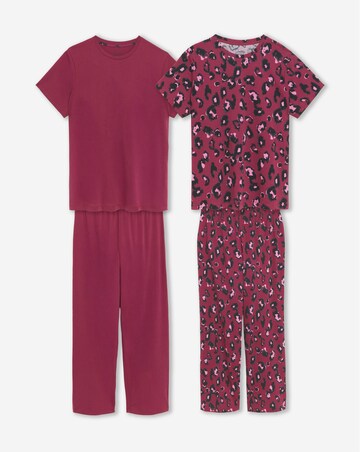 Pretty Secrets Value 2 Pack Leopard Pyjama Sets