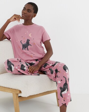 Pretty Secrets Black Cat Pyjama Set