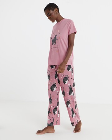 Pretty Secrets Black Cat Pyjama Set
