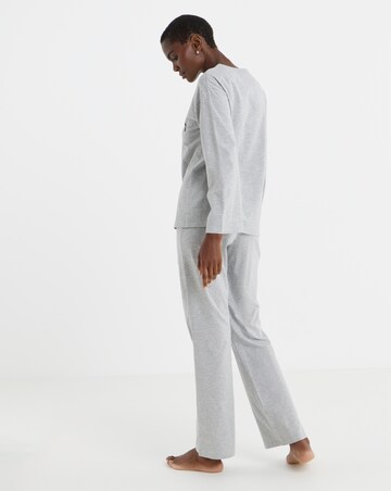 Pretty Secrets Value Plain Marl Bow Pyjama Set