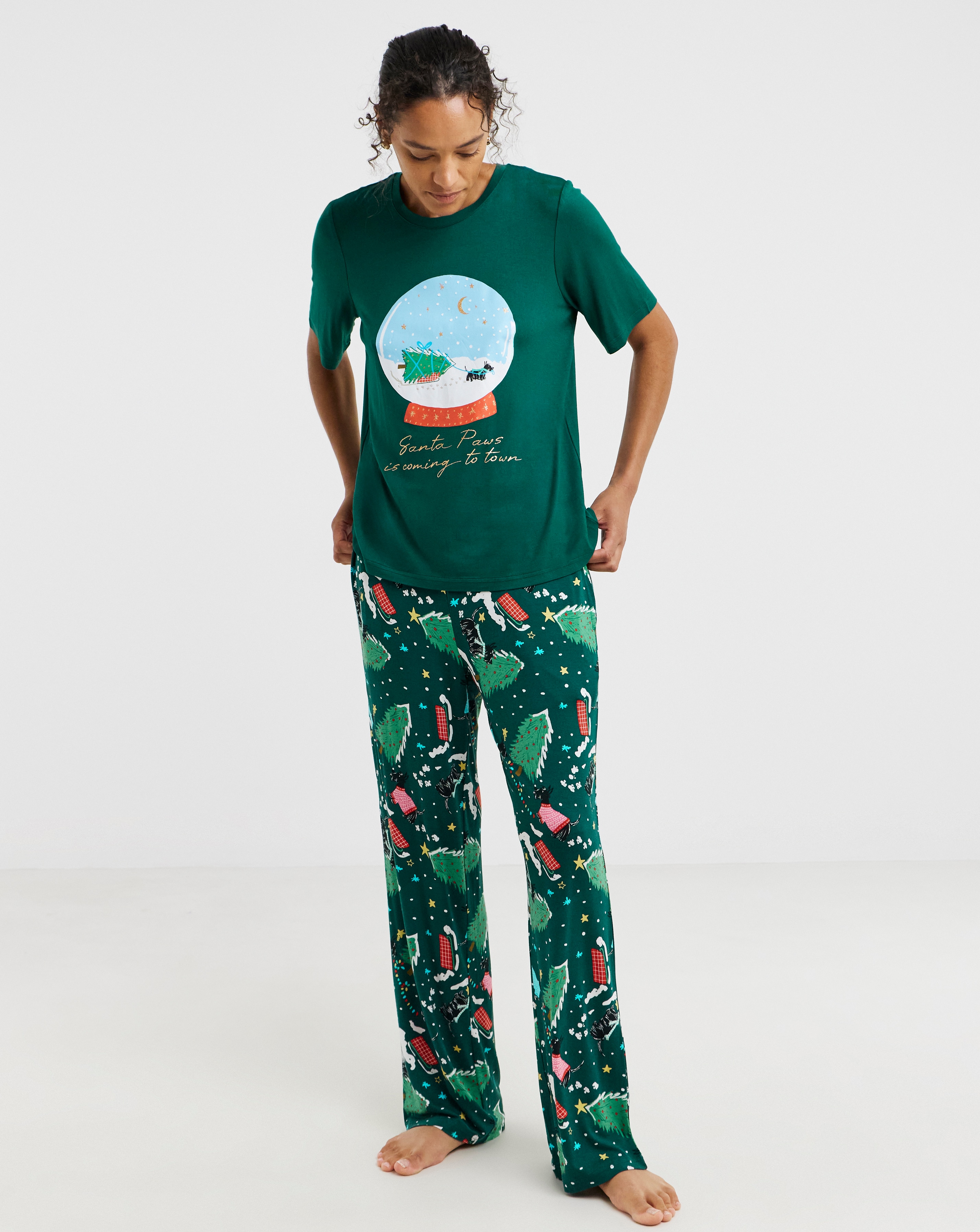 Pretty Secrets Scottie Graphic PJ Set