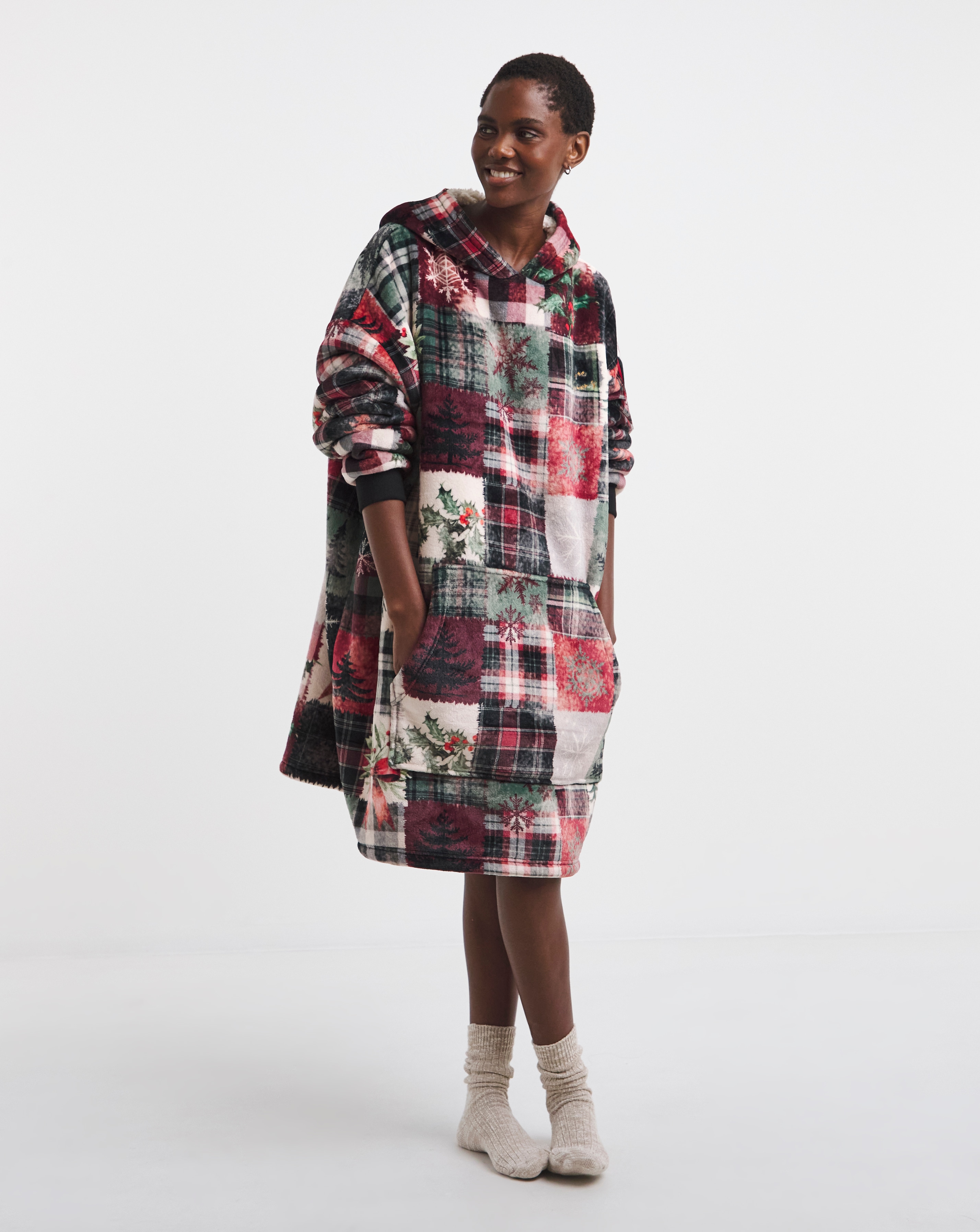 Joe Browns Patchwork Hooded Dress