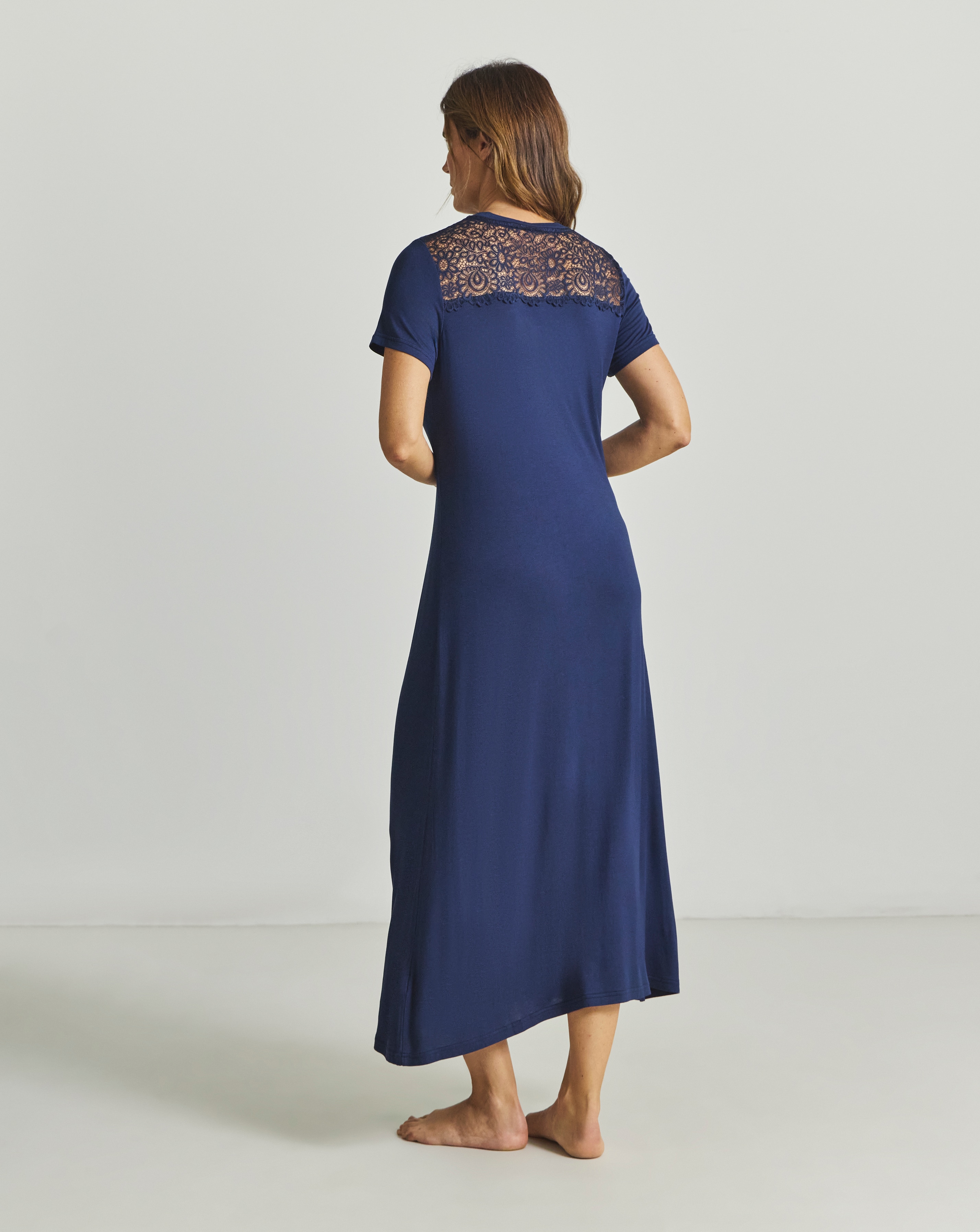Viscose Lace Maxi Nightie