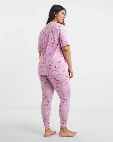 Simply Be Dog Print Pyjama Set