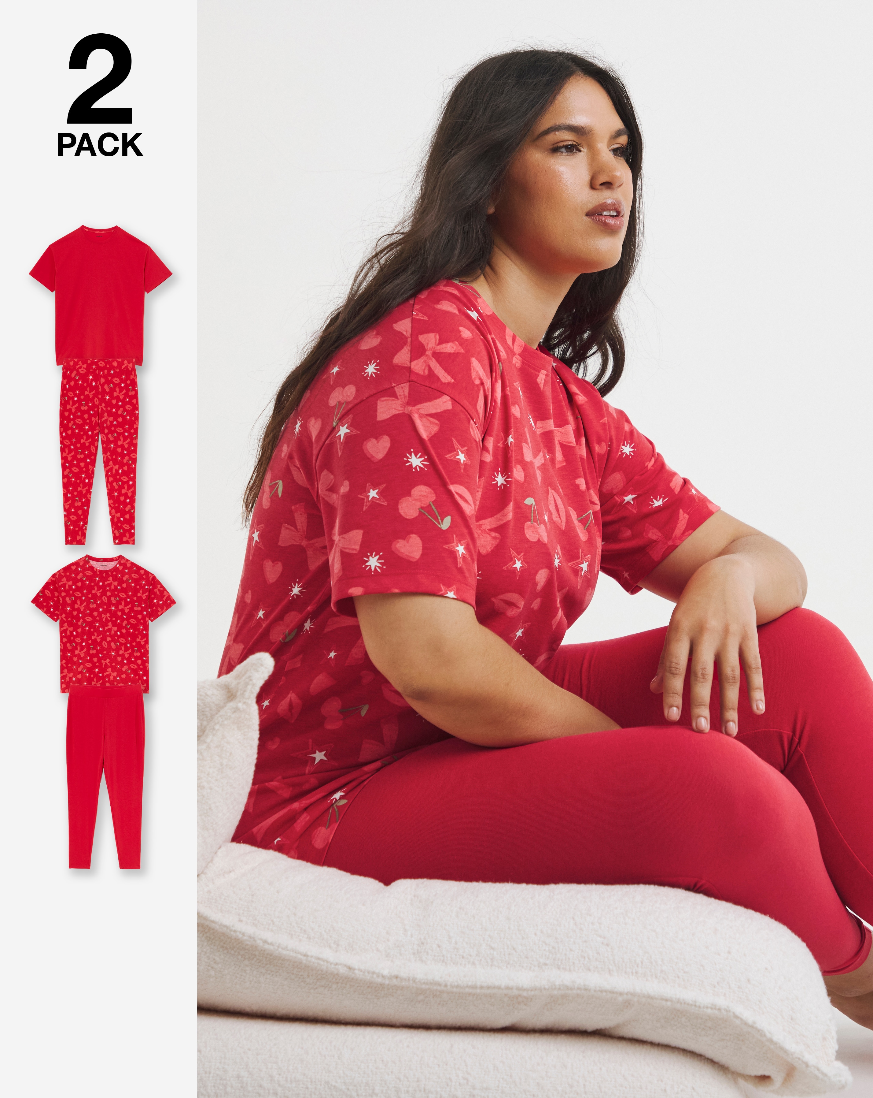 Simply Be Value 2 Pack PJ Set