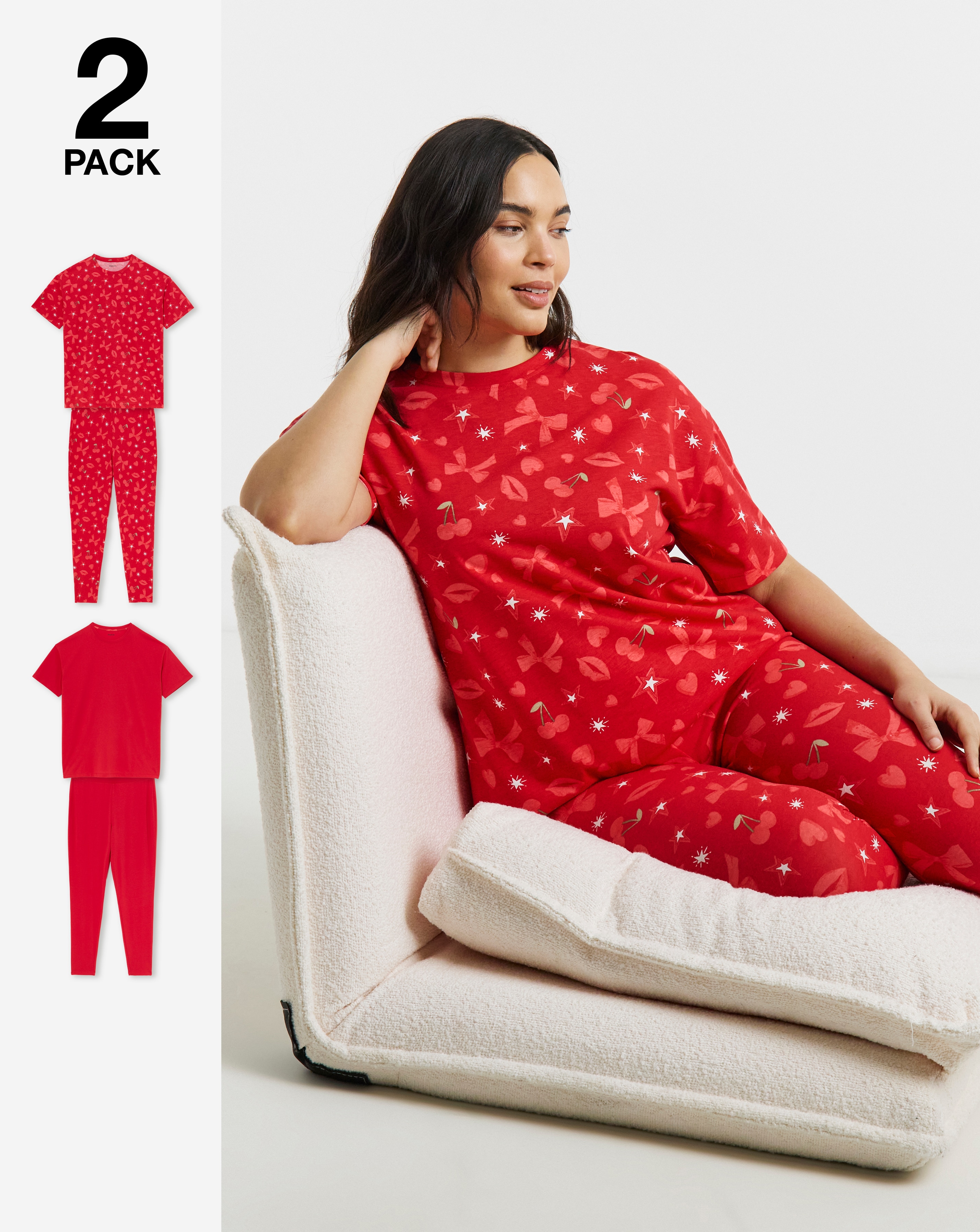 Simply Be Value 2 Pack PJ Set