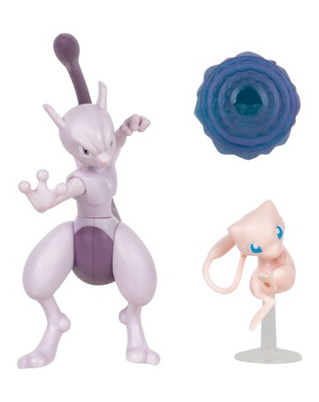 Pokemon Figure 2 Pack - 4.5in Mewto & 2in Mew