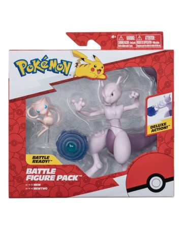 Pokemon Figure 2 Pack - 4.5in Mewto & 2in Mew