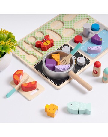 Wooden Kitchen Play Set