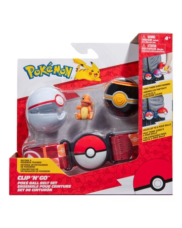 Pokemon Clip N Go Poke Ball Belt Set Charmander