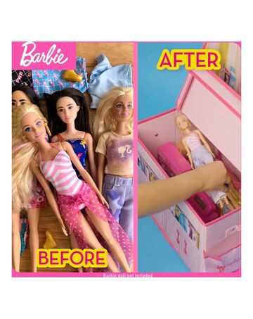 Barbie 2 in 1 Foldable Role Play Vanity Storage