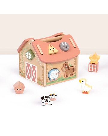 Wooden Shape Sorter Barn