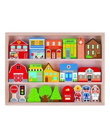 Wooden Town Play Set