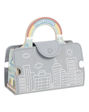 Wooden and Felt City Play Set