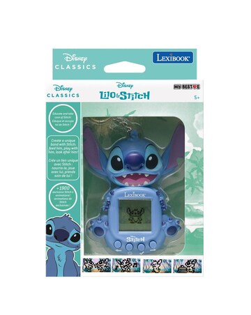 Disney Stitch My Best-E LCD console with 3 Disney Stitch universe games