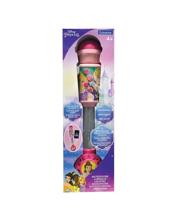 Disney Princess light-up microphone with speaker, aux-in, melodies and effects