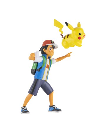 Pokemon Battle Feature Figure Ash & Pikachu