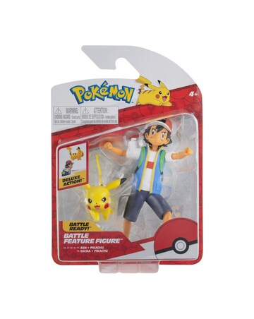 Pokemon Battle Feature Figure Ash & Pikachu