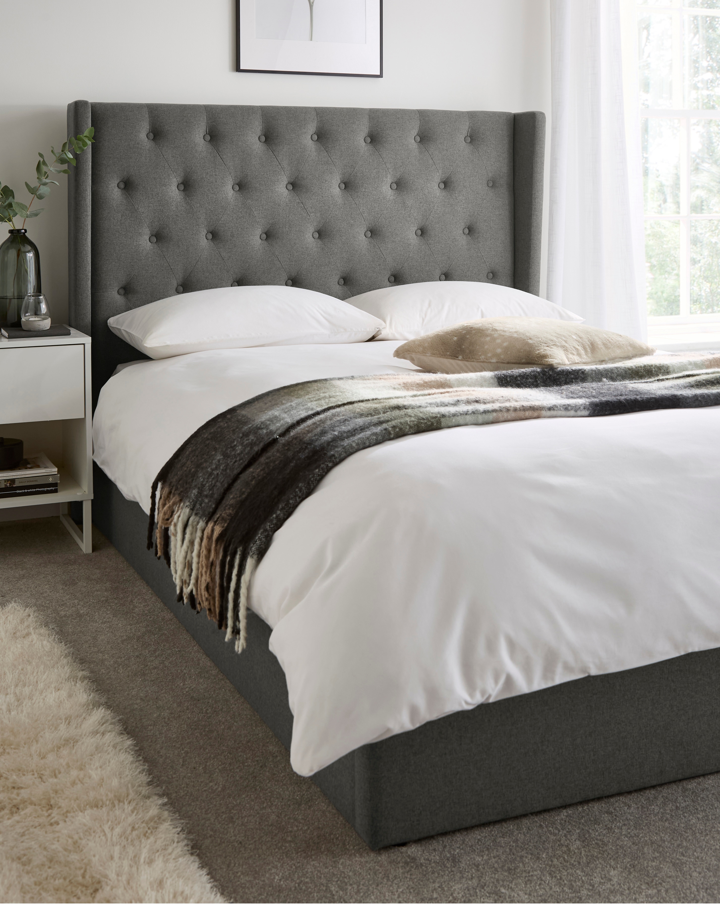 Allegra Fabric Ottoman Bedframe