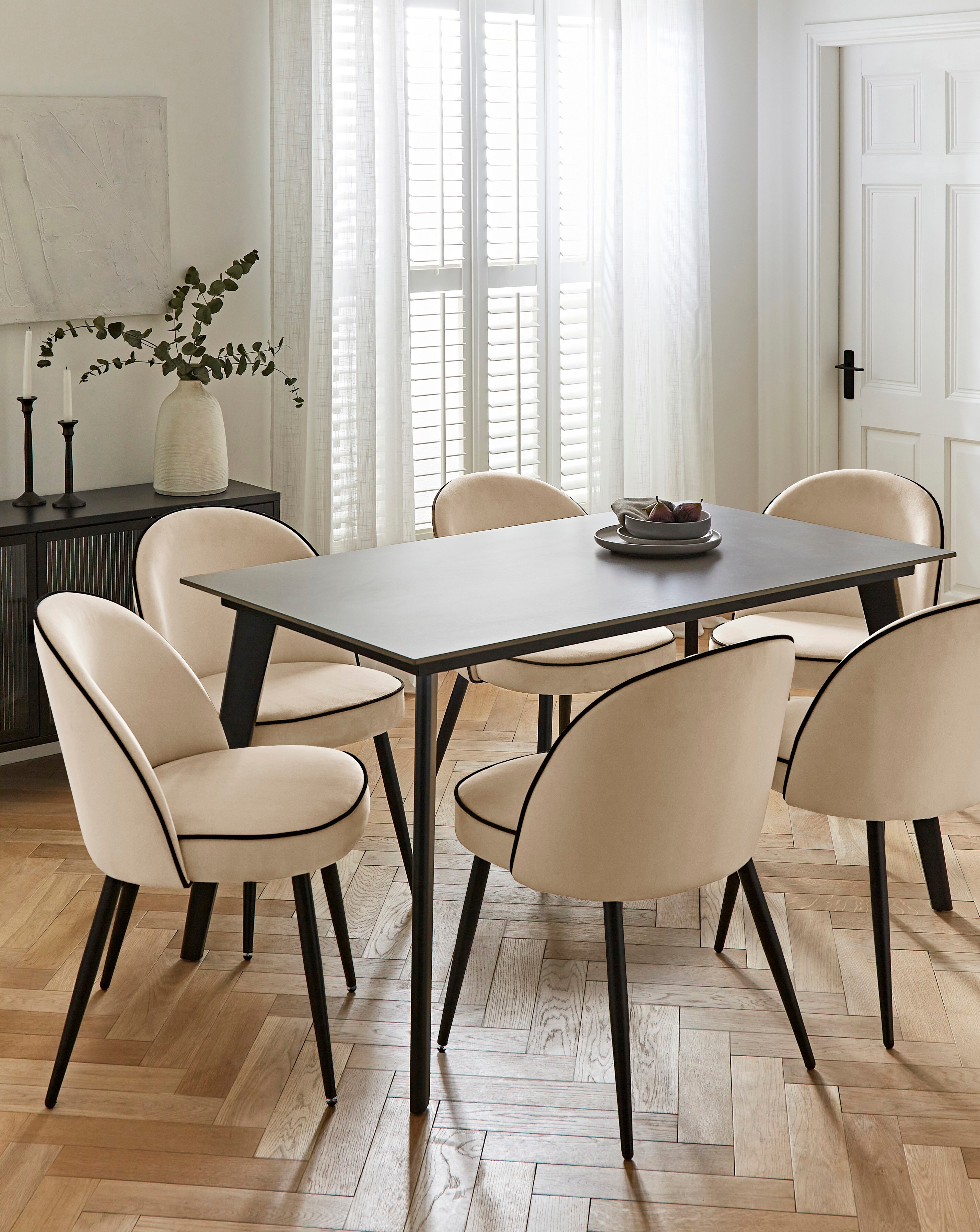 Hale Table with 6 Camille Chairs