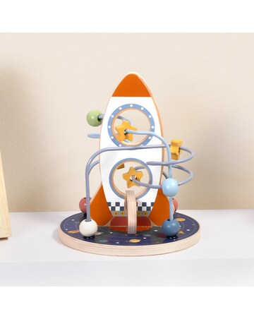 Wooden Rocket Beads Maze