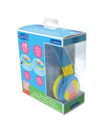 2 foldable Headphones Peppa Pig Design