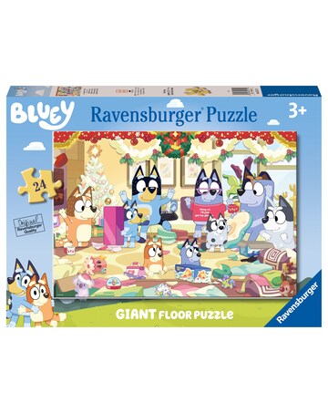 Bluey Christmas Giant Floor Puzzle, 24pc