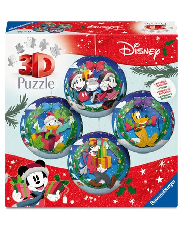 Disney Christmas Baubles Puzzle, 4x54pc