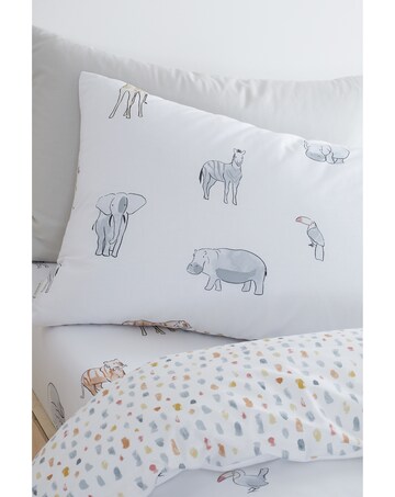Bianca Fine Linens Zoo Animals Cotton Reversible Duvet Cover Set