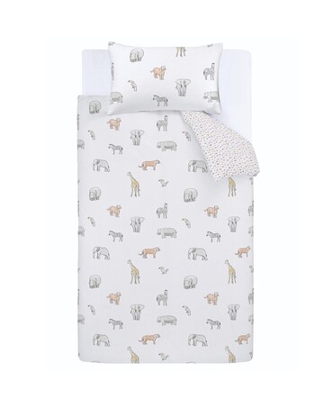 Bianca Fine Linens Zoo Animals Cotton Reversible Duvet Cover Set