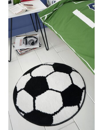 Catherine Lansfield Kids It's A Goal Football Shaped Rug