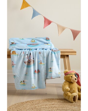 Belle & Boo Pirates Cosy Fleece Blanket Throw