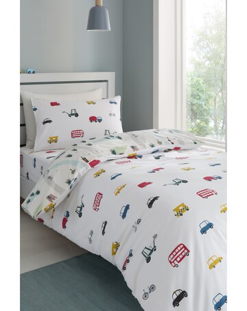 Bianca Fine Linens Transport Cotton Reversible Duvet Cover Set