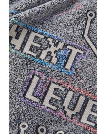 Catherine Lansfield Game Over Glow in the Dark Fleece Cosy Fleece Blanket Throw