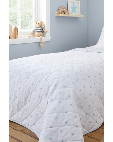 Bianca Fine Linens Mini Star & Stripes Cotton Reversible Bedspread