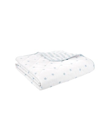 Bianca Fine Linens Mini Star & Stripes Cotton Reversible Bedspread