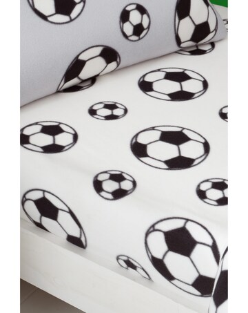 Catherine Lansfield Cosy Football Fleece Fitted Sheet