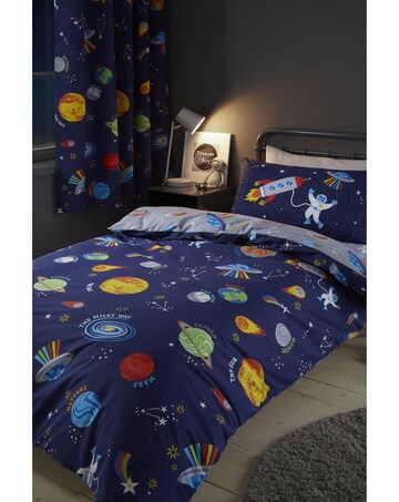 Catherine Lansfield Lost In Space Reversible Duvet Cover Set