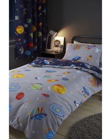 Catherine Lansfield Lost In Space Reversible Duvet Cover Set