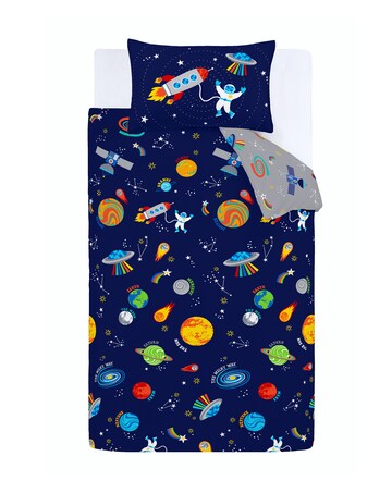Catherine Lansfield Lost In Space Reversible Duvet Cover Set