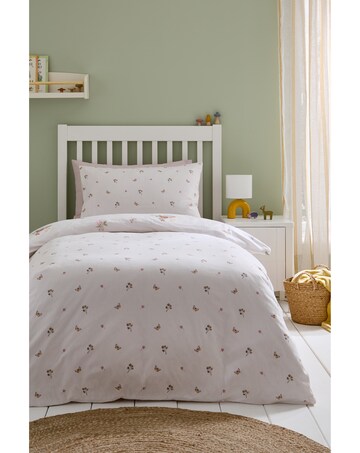 Catherine Lansfield Brushed Cotton Forest Friends Reversible Duvet Cover Set