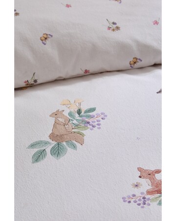 Catherine Lansfield Brushed Cotton Forest Friends Reversible Duvet Cover Set