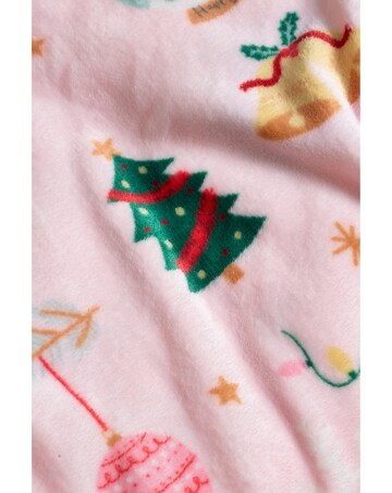 Catherine Lansfield Christmas Happy Holidays Cosy Fleece Blanket Throw