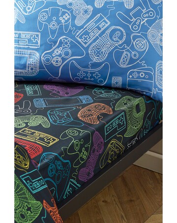 Catherine Lansfield Power Up Gamer So Soft Fitted Sheet