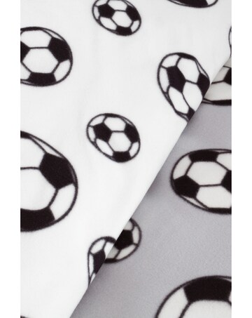 Catherine Lansfield Football Fleece Reversible Duvet Cover Set
